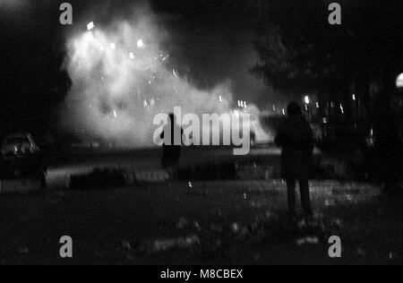 Philippe Gras / Le Pictorium -  May 1968 -  1968  -  France / Ile-de-France (region) / Paris  -  Clashes between police and demonstrators in the night Stock Photo
