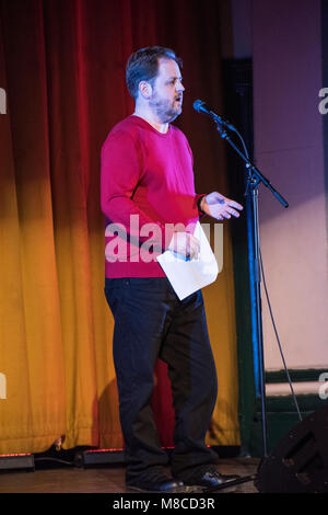 Matthew D'Ancona writer commentator @ Bookslam @ York Hall, Bethnal Green east London. Stock Photo