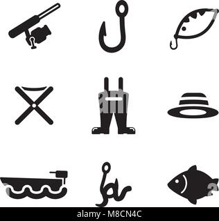 Fishing Icons Stock Vector