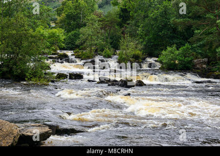 Falls of Dochart on the River Dochart at Killin in Perthshire, Scotland, UK Stock Photo