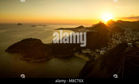 Rio de Janeiro at sunset, Brazil Stock Photo