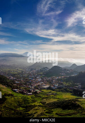 Mirador de Jardina, view towards La Laguna, Tenerife Island, Canary Islands, Spain Stock Photo