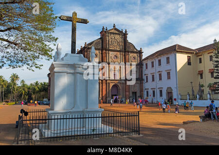 Basilica of Bom Jesus Old Goa India Stock Photo