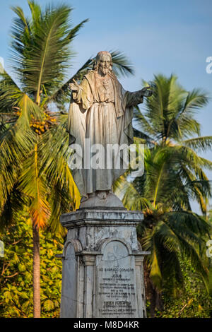 Jesus statue Sé Cathedral Old Goa India Stock Photo