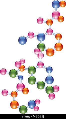 vector abstract molecule Stock Vector