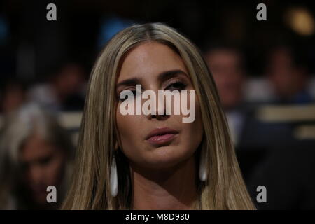 Cleveland, Ohio, USA, 19th July, 2016 Ivanka Trump oldest daughter of Donald Trump sits in the family box at the Republican National Convention Credit: Mark Reinstein/MediaPunch Stock Photo