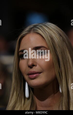 Cleveland, Ohio, USA, 19th July, 2016 Ivanka Trump oldest daughter of Donald Trump sits in the family box at the Republican National Convention Credit: Mark Reinstein/MediaPunch Stock Photo