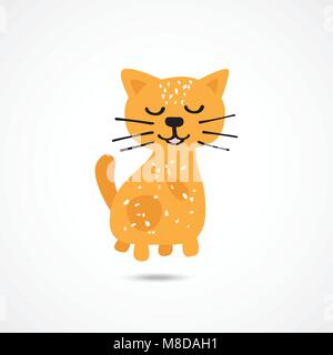 Cat Cute Illustration Stock Vector
