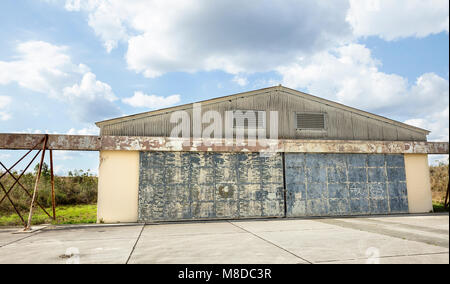 Everglades, Florida - Feb 27, 2018: A view of a rocket hangar at Nike Missile Site HM-69 inside Everglades National Park, Florida. Stock Photo