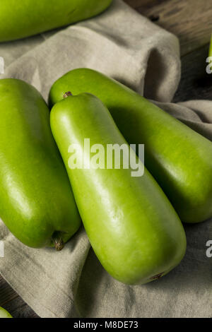 Raw Green Organic Opo Squash Ready to Cook Stock Photo