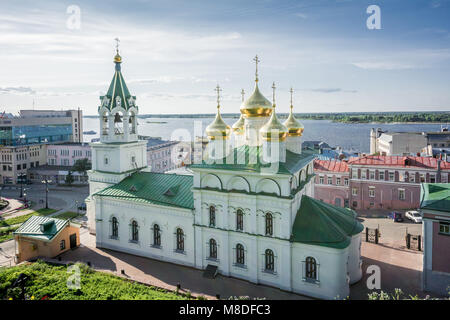 Храм Рождества Иоанна Предтечи на Торгу, Нижний Новгород. St. John the Baptist Church, Nizhny Novgorod Stock Photo