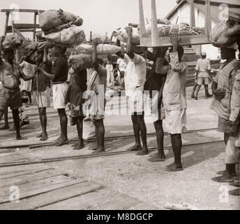 1940s East Africa - passenger ferry Robert Coryndon which sailed across Lake Albert between Uganda and The Belgian Congo (now DR of the Congo) Stock Photo