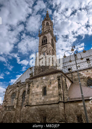 Bolzano cathedral, Santa Maria Assunta - Assumption of Our Lady also known as Dom Maria Himmelfahrt, Bolzano, South Tyrol, Italy, Europe Stock Photo