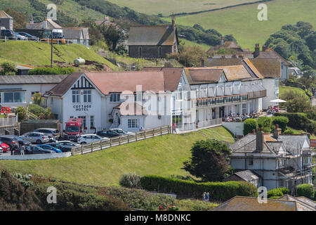 Cottage Hotel, Hope Cove, Devon, England, United Kingdom Stock Photo ...