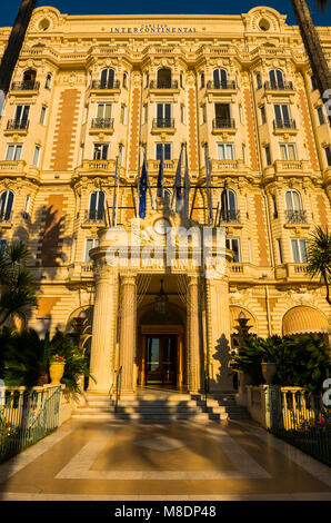 Hotel Carlton Intercontinental Entrance in Cannes, Provence-Alpes-Côte d'Azur, France Stock Photo