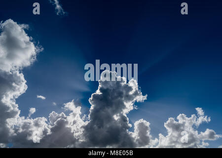 The sky over the North Sea island of Mandæ or Mandoe, Ribe, Jutland, Denmark, Scandinavia Stock Photo