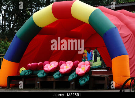 pressurized stage for performances Stock Photo