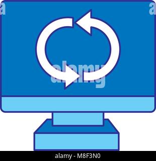 duo color electronic screen computer technology object vector ...