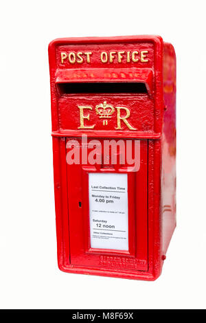 A vintage post-mounted ER letter boix for sale at the 2017 Norton Fitzwarren Steam Rally, Somerset, England, UK Stock Photo