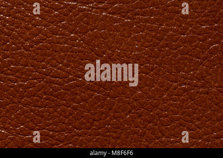 Stylish brown leather texture with shiny surface. Stock Photo
