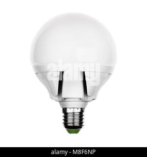 LED lamp with e27 ceramic socket Isolated on white Stock Photo