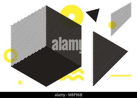 Universal trend geometric shapes set Stock Vector