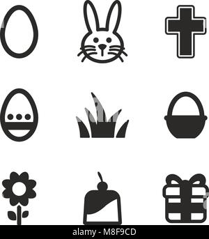 Easter Icons Stock Vector