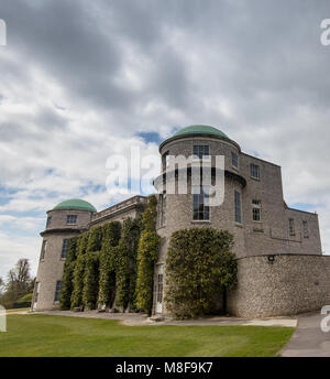 Goodwood House on the Goodwood Estate on a Spring day near Chichester, West Sussex, UK Stock Photo