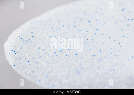 Microbeads microplastic close-up in a cosmetic face scrub Stock Photo