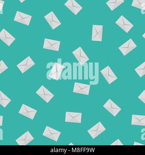 Mail pattern seamless blue. vector pattern seamless geometric repeat background Stock Vector