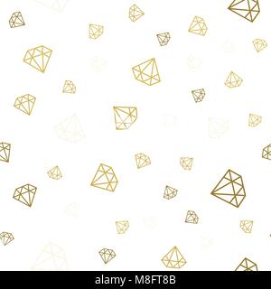 Vector seamless diamonds pattern, luxury theme background. Stock Vector