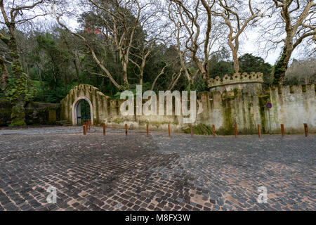 Park and National Palace of Pena, Sintra, Portugal Stock Photo