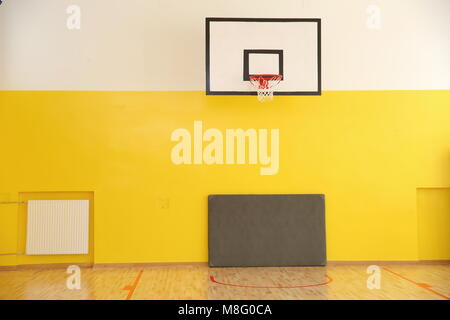 Basketball boards are standardized as well as their height on which they are placed so that players exercise in the same conditions. Stock Photo