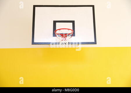 Basketball boards are standardized as well as their height on which they are placed so that players exercise in the same conditions. Stock Photo