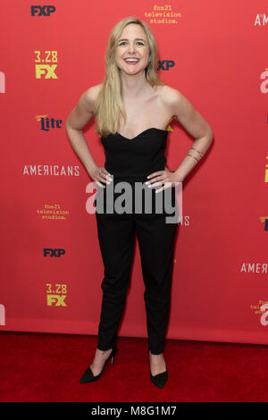 Clea Alsip attends FX The Americans season 6 premiere at Alice Tully