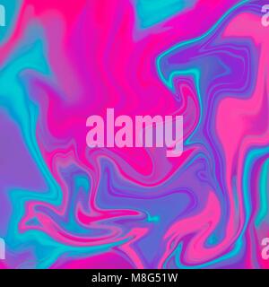 Fluid colors backgrounds. Holographic effect.  Vector illustration Stock Vector