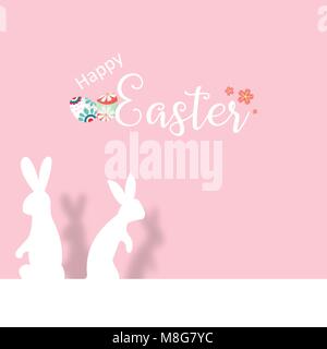 Easter Sale Horizontal Background Template For Promotion. Design With 