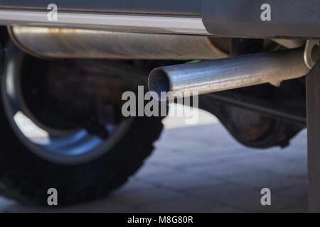 Exhaust Pipe Closeup Stock Photo