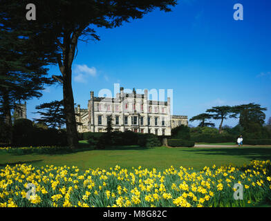 Elvaston Castle in spring, near Derby, Derbyshire, England Stock Photo