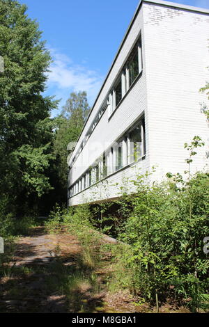 Abandoned commercial building in Espoo, Finland Stock Photo