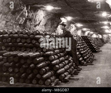 World War II WW2 - shell store Stock Photo - Alamy