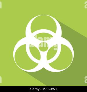 design vector of flat icon with concept hazard logo Stock Vector