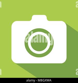 design vector of flat icon with concept camera Stock Vector