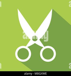 design vector of flat icon with concept scissor Stock Vector