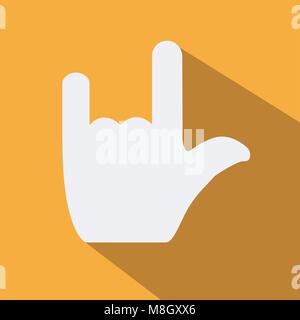 design vector of flat icon with concept metal hand symbol Stock Vector