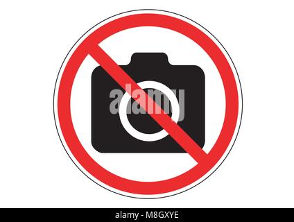 design vector of do not take a picture Stock Vector