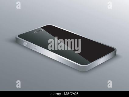 design vector of an illustration object phone perspective Stock Vector