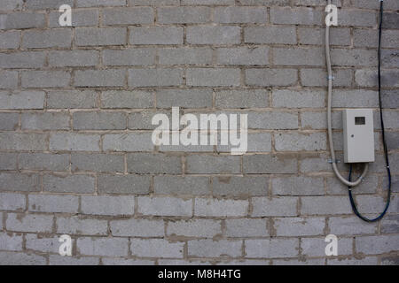 Empty Top rustic wood table and red brick wall. For Product display Montage Stock Photo