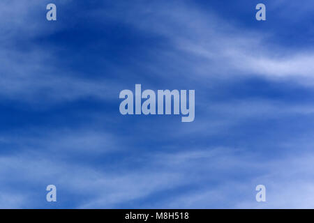 Fantastic soft white clouds against blue sky Stock Photo