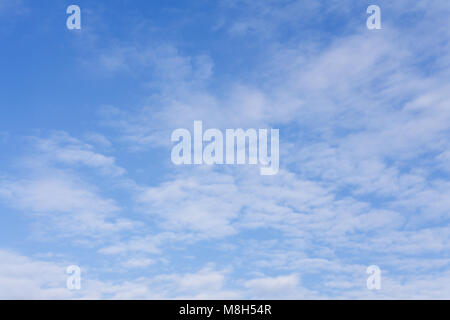 Lots of small white clouds on blue sky Stock Photo